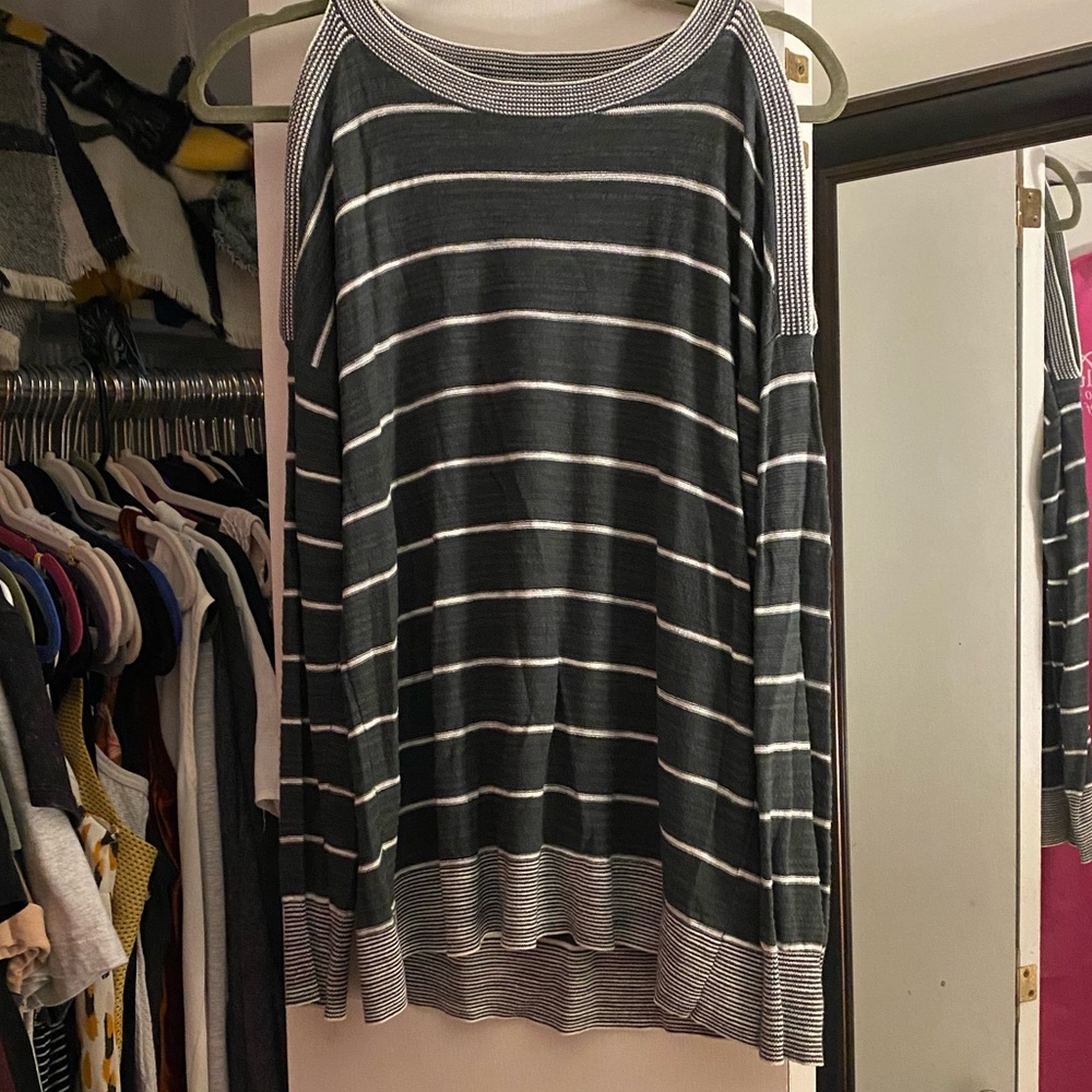 LOFT Lightweight cold shoulder sweater.